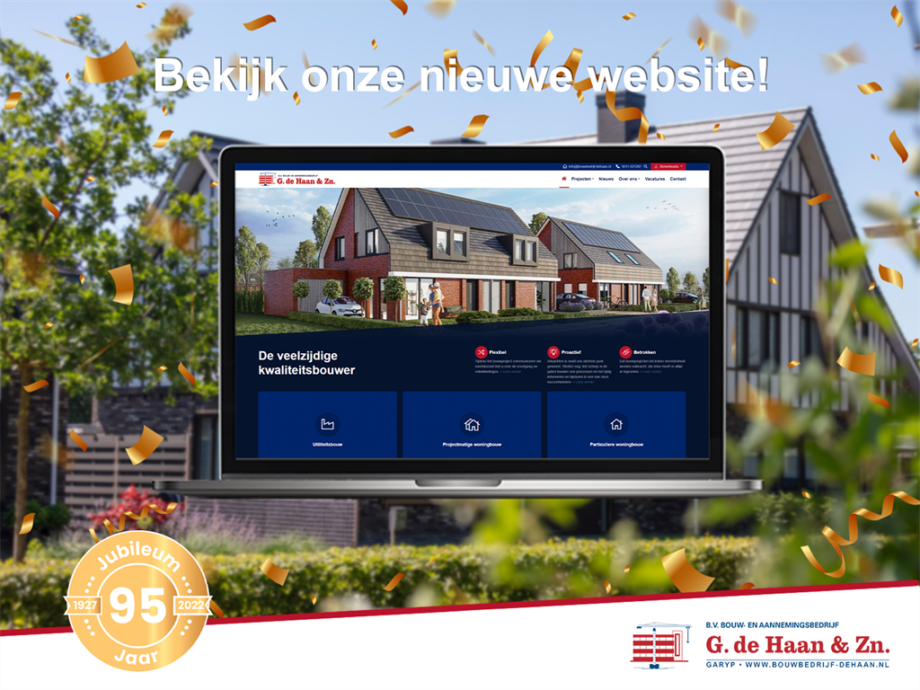 Onze nieuwe website