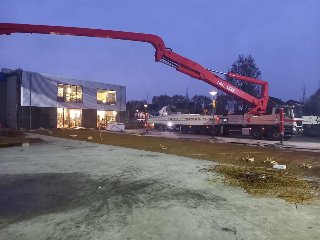 Betonstorten Sporthal de Drait